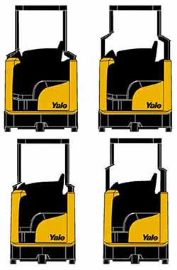 Yale reach truck overhead guard options
